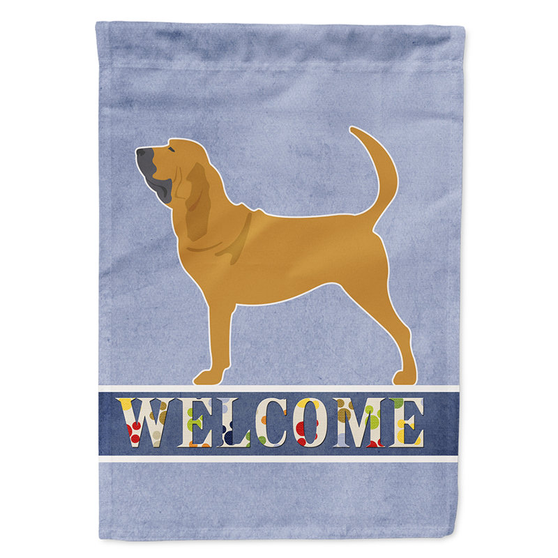 Double Sided 40'' H x 28'' W Polyester House Flag, Bloodhound
