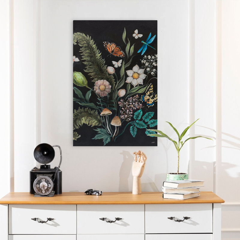 Bohème et éclectique gothique botanique II, H 24 po x l 16 po