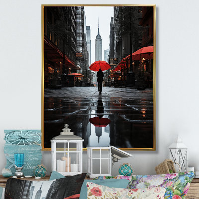 Lateen " Monochrome Red And Gray New York City Rhythm II "