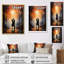 «Lorielle Romantic Couple Landscape Embraces The Sunset I», reproduction sur toile-1022622996-1022622999