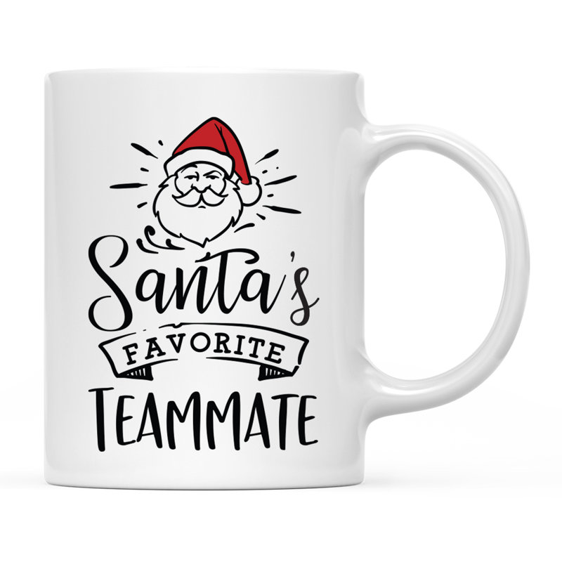 Grande tasse à café Tuileries, « Santa's Favorite Teammate »