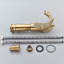 Adasu Gold Swan Waterfall Bathroom Sink Faucet Single Handle/Hole Tall Basin Mixer Tap