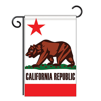 Drapeau vertical décoratif à 2 côtés en polyester à deux côtés en californie de l’équipe americana