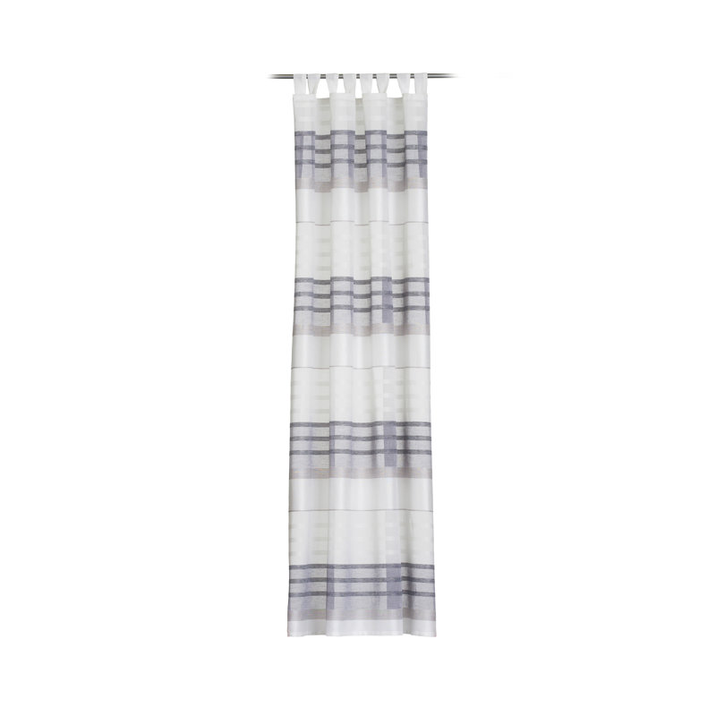 Taylor Semi Sheer Curtain Single Panel, Blue