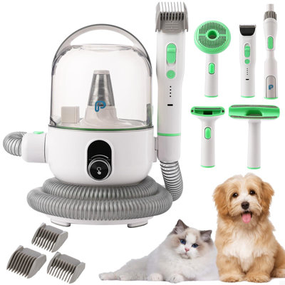 Trousse d'aspirateur pour la perte des chiens et des chats - 5 litres de rangement professionnel, 5 outils professionnels, conception silencieuse