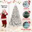 Sapin de Noël floqué de 1,5 m avec 300 lumières UL, 600 branches et 27 pommes de pin