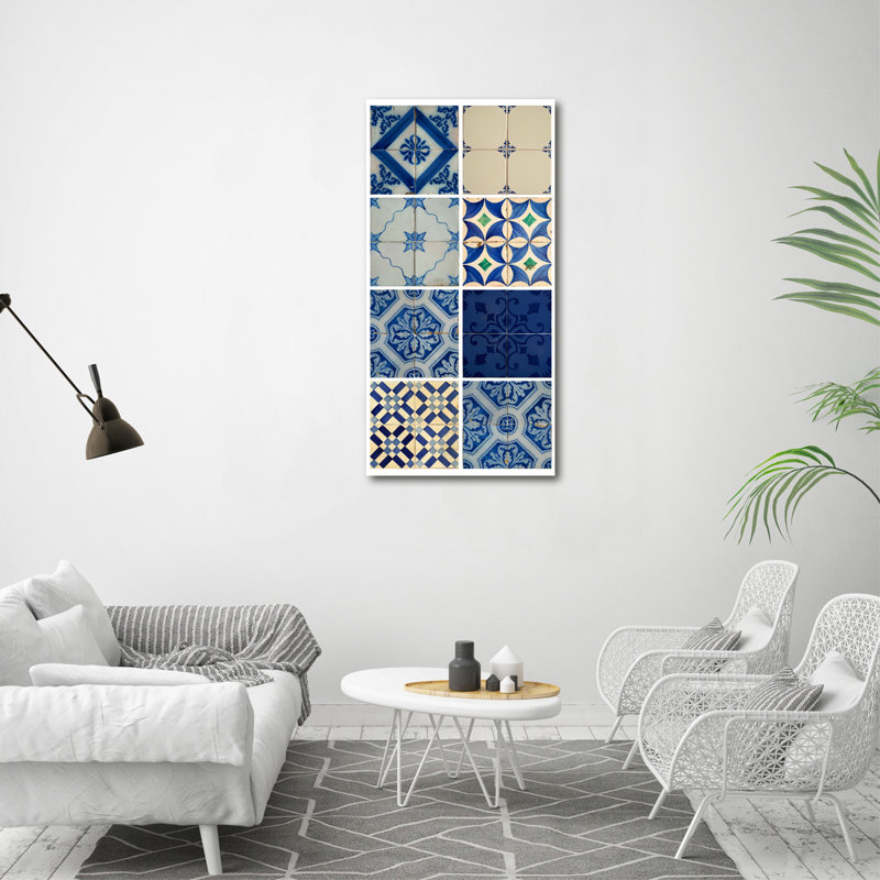 Portuguese Tiles - Wrapped Canvas Print, 120cm H x 60cm W