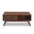 Mid Century Modern Coffee Table, Lift Top Coffee Table With Slatted Sliding Door And Storage Space