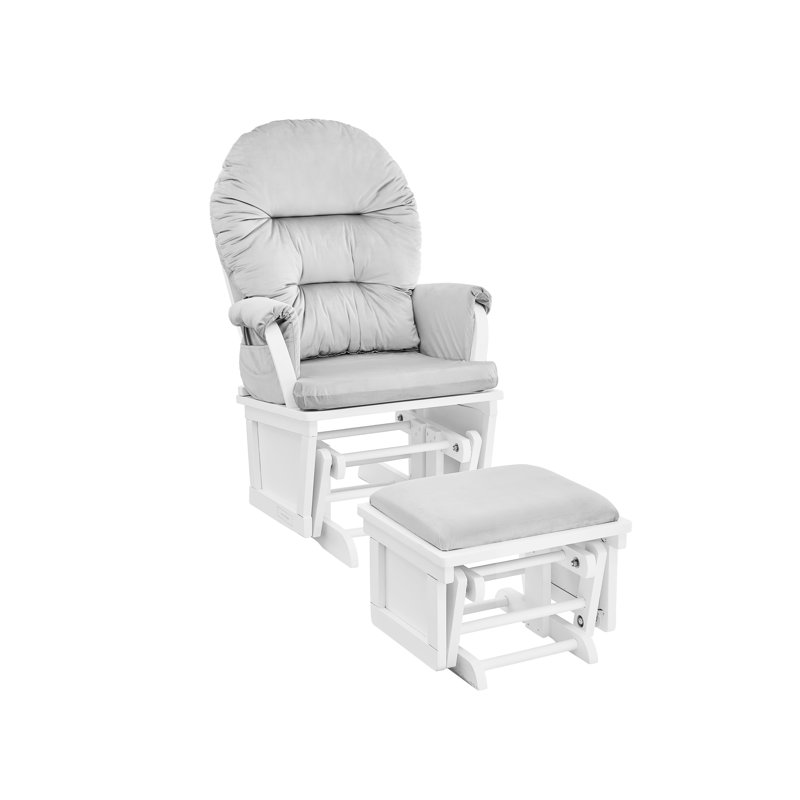 Monti Glider And Ottoman, Gray