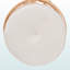 Repose-pieds Anila en rotin naturel et tissu beige, H 17,44 po x l 21,55 po x P 21,55 po