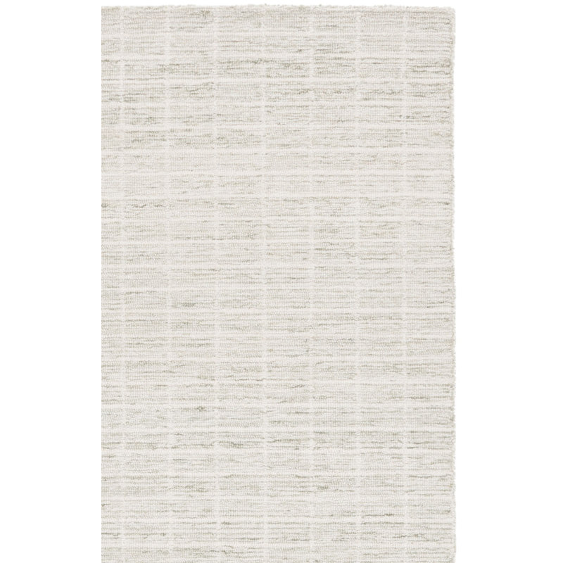 Antipus Ebony Hand Tufted Wool/Cotton Striped Rug in Sage/Ivory, Runner 2'3" x 9'