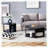 Minimalist white patterns hexagonal Coffee Table Set.Hexagonal MDF coffee table-106233644