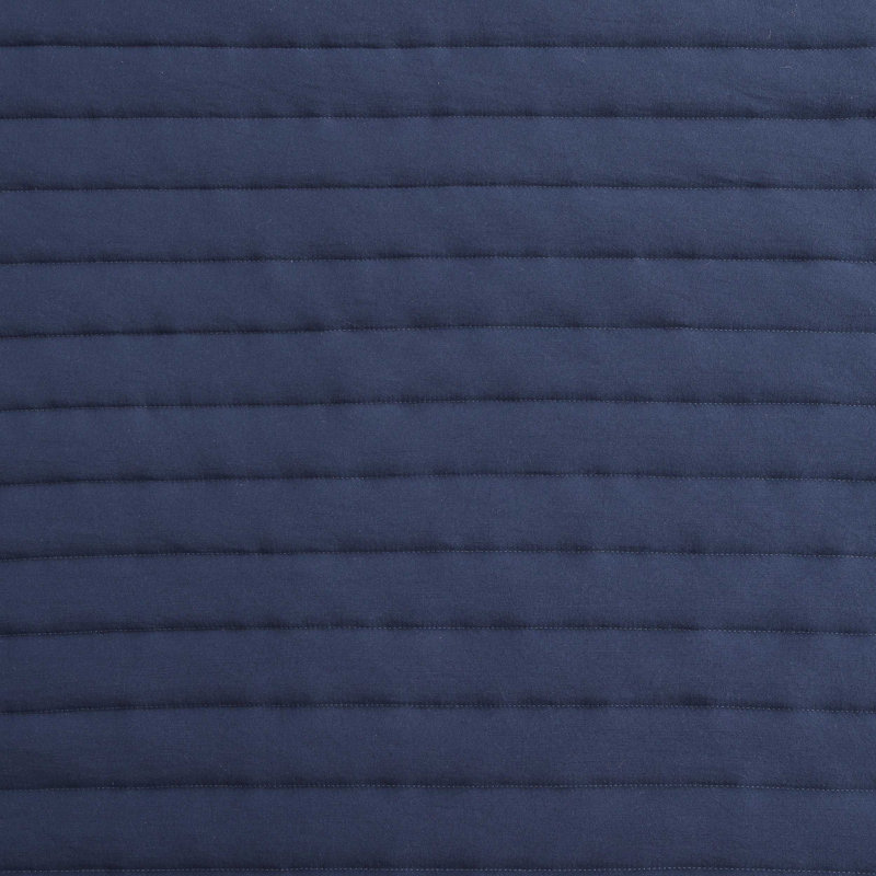 Tommy Hilfiger Classic Comfort Solid Reversible Blue Quilt Set, King Quilt + 2 King Shams