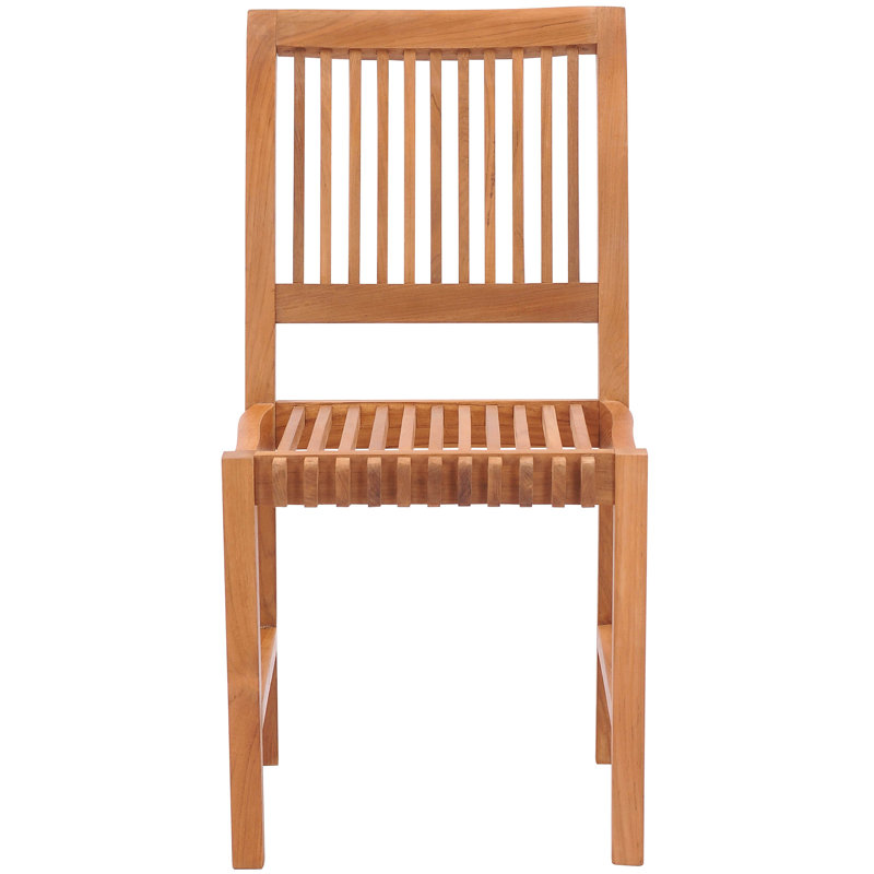 Knouse Outdoor Teak Dining Side Chair