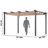 Outdoor Retractable Pergola with Sun Shade Canopy Aluminum-106897478-106897484