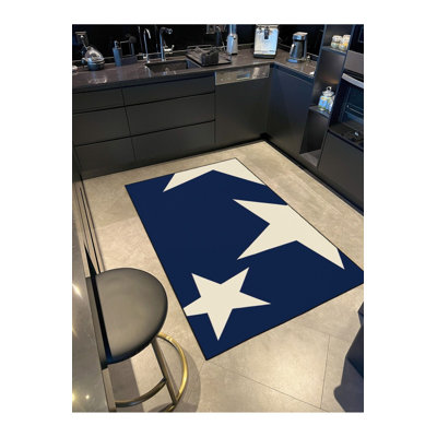 Tapis lavable à motif d'étoile