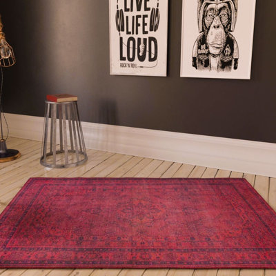 Luxurious Machine Washable Carpet, 100% Polyester, 7.5 x 10.8 Feet | Pile Height: 0.2 Inches, 1850 g/m² | Recycled Poly Cotton Underside, Easy Care, Perfect for Living Room & Bedroom, Soft & Durable Design
