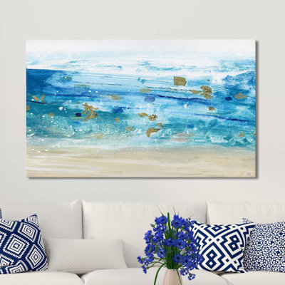 «Sea Glass Summer I», reproduction de peinture à l'acrylique sur toile