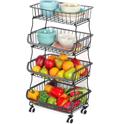 31.5'' H x 16.1'' W Utility Cart with Wheels