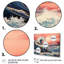 Impression sur toile, chef-d'œuvre rose «The Great Wave Of Kanagawa I»-2111239602-2111239563