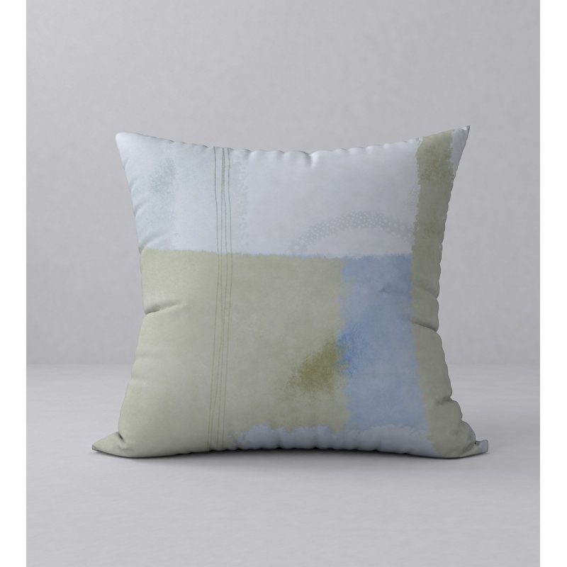 Abstract Reversible Throw Pillow, 20" x 20"