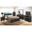 Lit double noir Elegant Traditional
