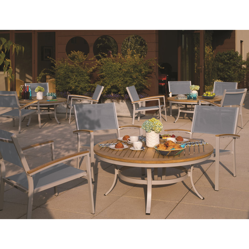 Travira 48" Chat Table, Tekwood Natural