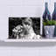 Pensive Bride With Bouquet Contemporary Portrait Flower Wall Art Print 1 Piece Wrapped Canvas Wall Art-2071131412