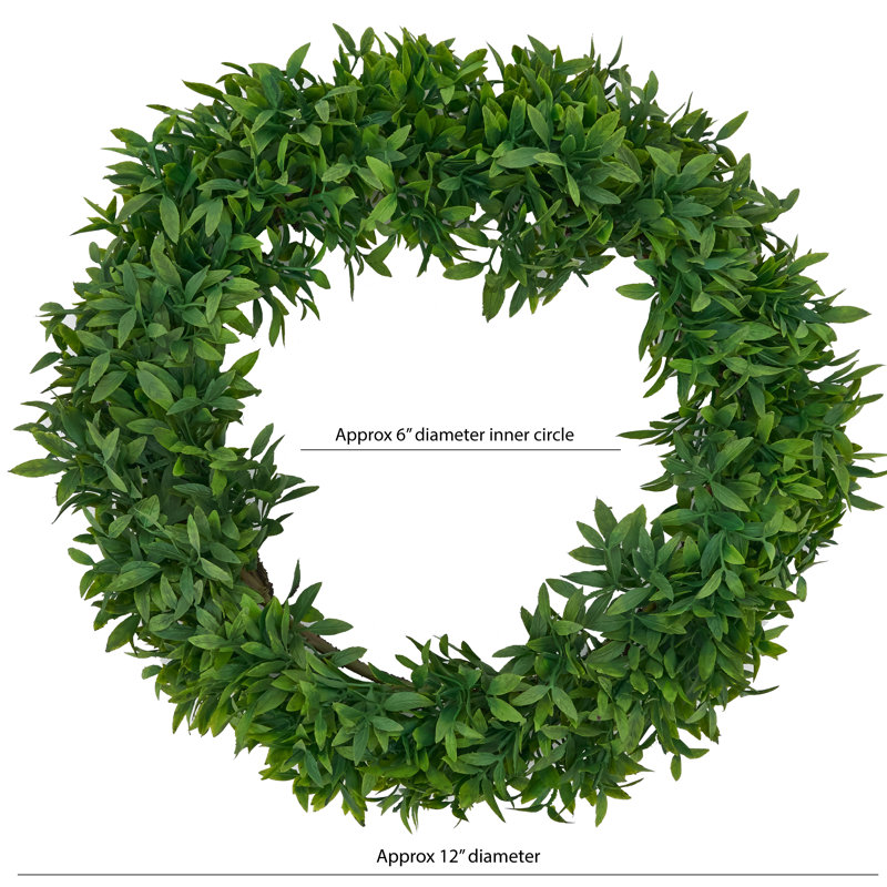 12 " Plastic Wreath