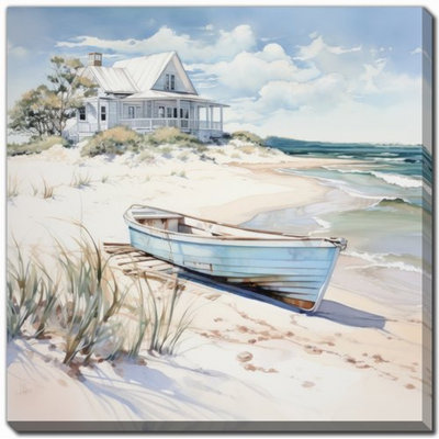 «Cottage by the Lake I», art sur toile