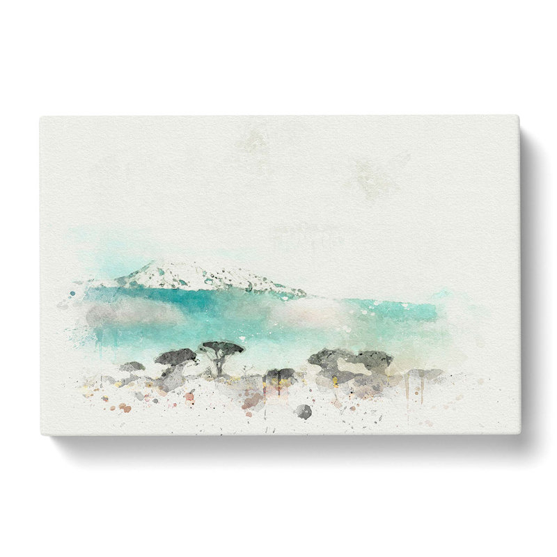Mount Kilimanjaro In Tanzania In Abstract - Wrapped Canvas, 40cm H x 60cm W x 3cm D