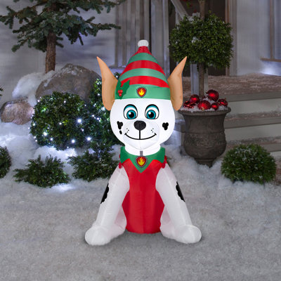 National Tree Company 3.5 ft. Inflatable Elf Paw Patrol Marshall Dalmatian
