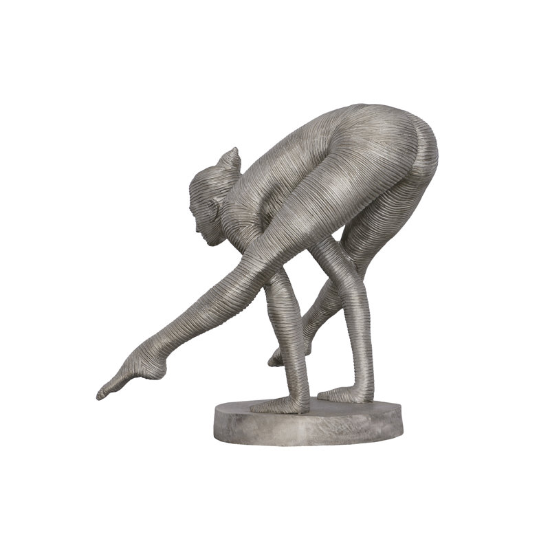 Balancing Body Statue, Aluminum