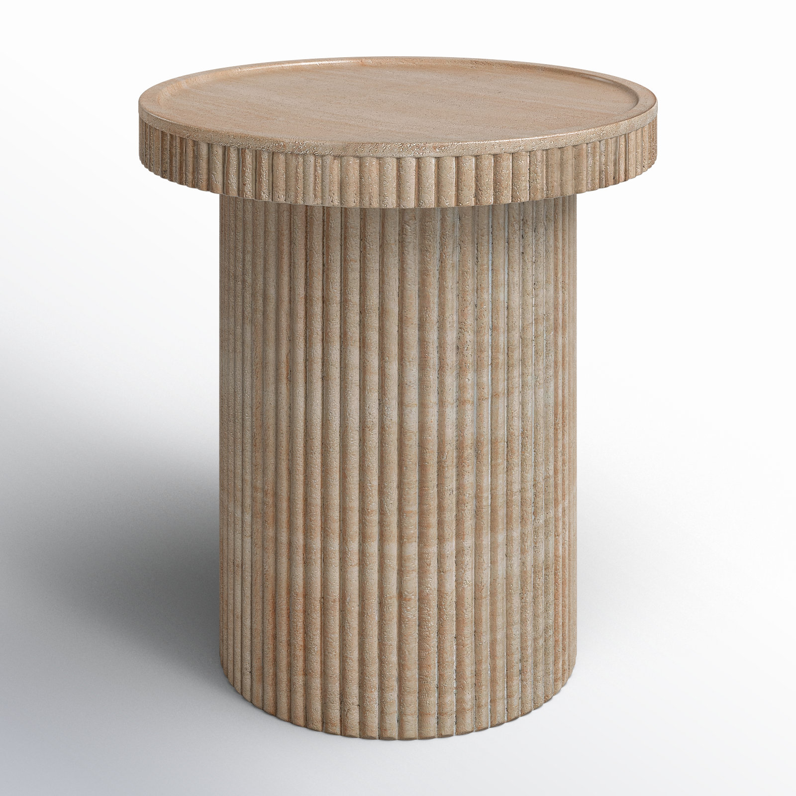 Giaimo End Table, Tan