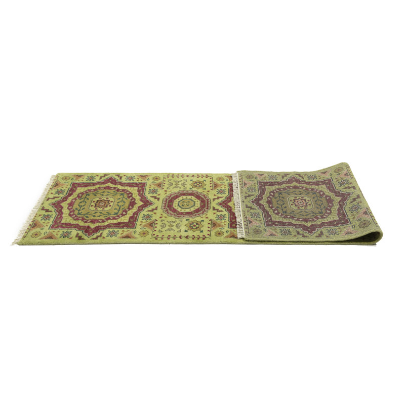 Tapis traditionnel en laine Shynar, Tapis de couloir 2 pi 7 po x 9 pi 8 po