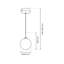 Reflex 1 - Light Grey Sphere Pendant-98627337