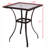 Carly Square Tempered Glass Outdoor Dining Table