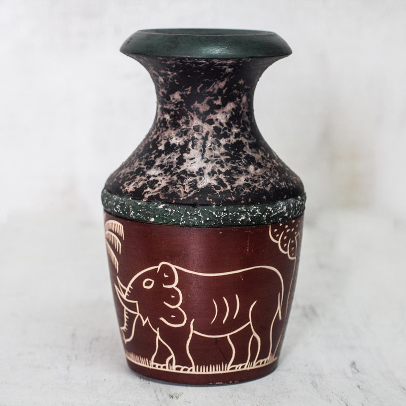Handmade Solid Wood Table Vase