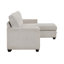 Canapé d'angle moderne 2 pièces avec lit gigogne et rangement dissimulé
