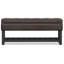 Banc de rangement avec repose-pieds capitonné et tablette ouverte Cosmopolitan-875776438
