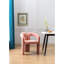 Chaise de salle à manger contemporaine en velours avec dossier courbé et pieds éléphants pour la cuisine, la salle à manger et le bureau personnel