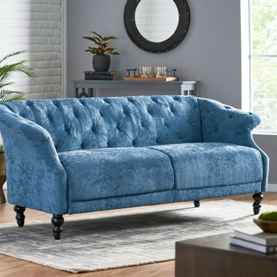 Upholstered Tufted 3-Seater Sofa In, Elegant And Comfortable Addition To Your Living Space, Perfect For Modern Home Decor -  Alcott HillÂ®, B5EF593DF8FA4FA7B1BC1D88B5759EA1