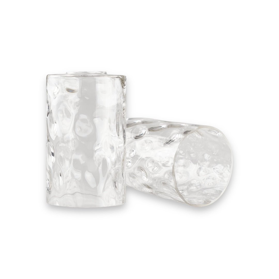 Sanami 6.5'' H Glass Drum Lamp Shade (Set of 3) Orren Ellis