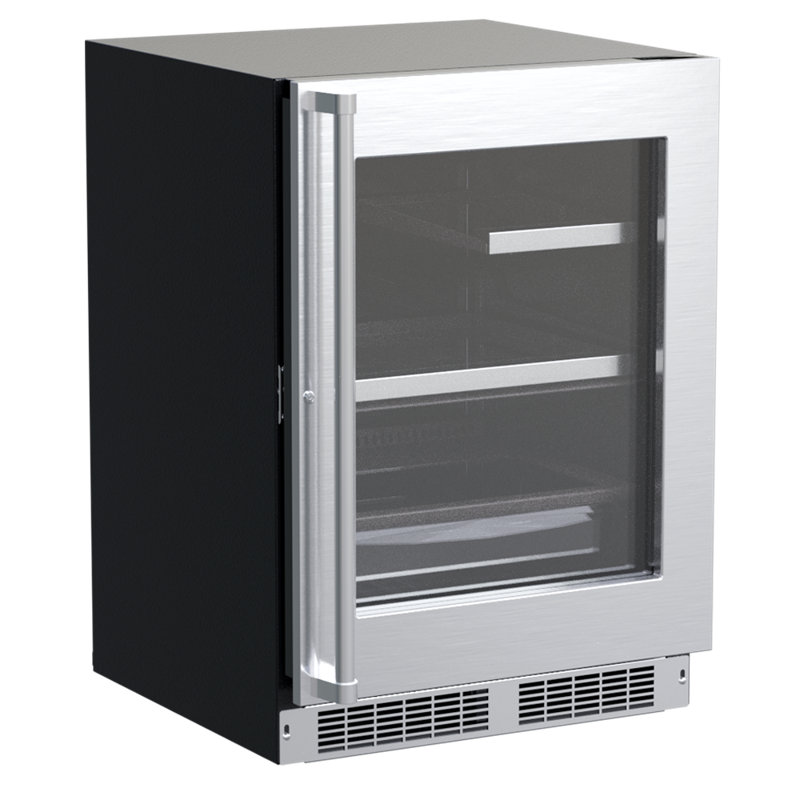 Marvel Appliances 5.5 Cubic Feet Digital Convertible Mini Fridge with Stainless Steel/Glass Door