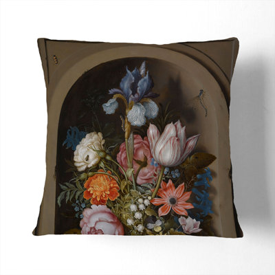 Still Life With Flowers Vol.6 Square Throw Cushion