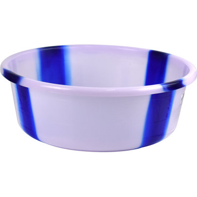 Tie-Dye Colour Plastic Round Wash Basin20" Blue