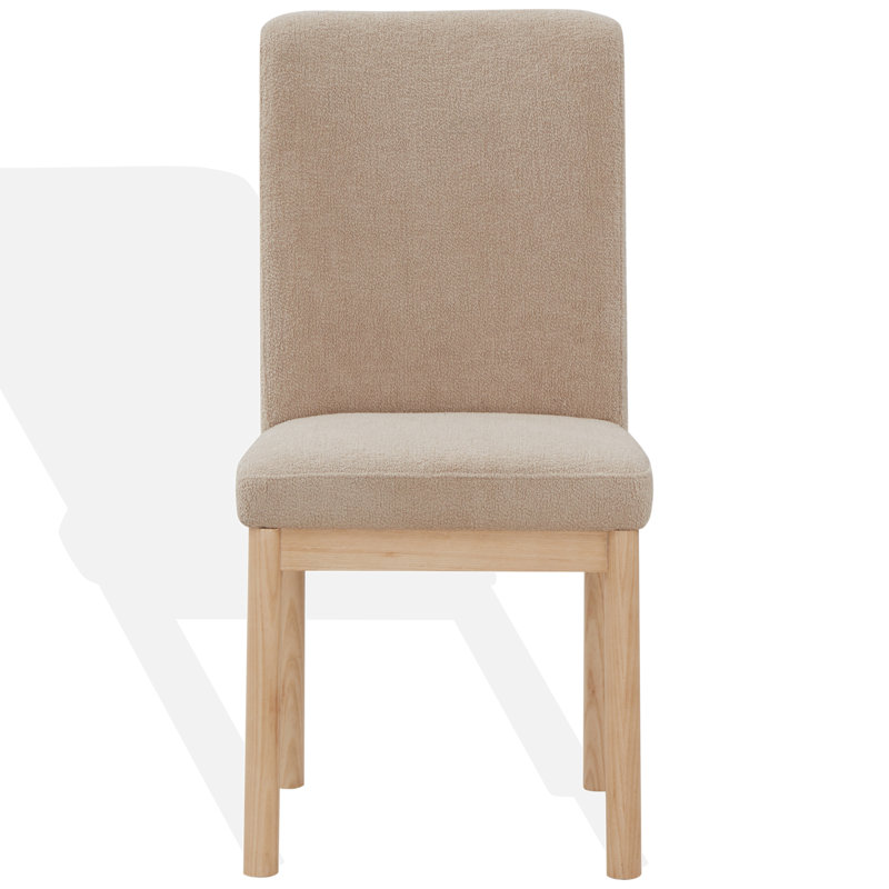 Chaise Connie, Tissu bouclé avoine