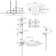 Solid Brass Digital Display Thermostatic Shower Set with Four Functions with Temperature Control
