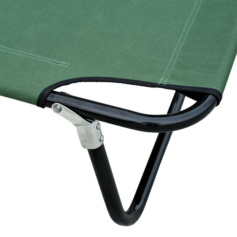 Lit de camp pliant Zermeno Deluxe, Bleu