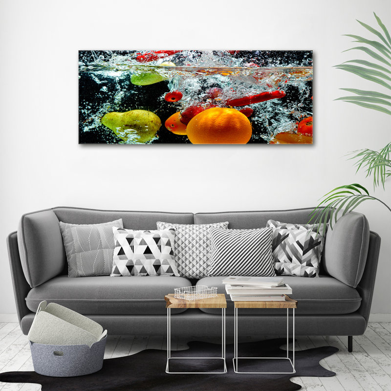 Fruit Under Water - No Frame Print on Canvas